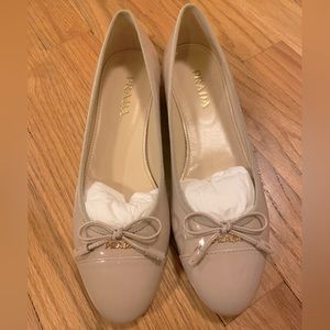 Prada Vernice Ballet Flats Patent